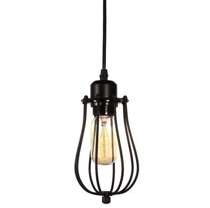 Vintage Industrial Black Iron Pendant Light