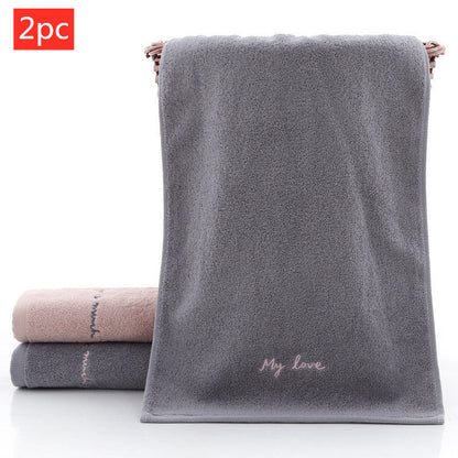 Absorbent Cotton Couple Face Towel Set