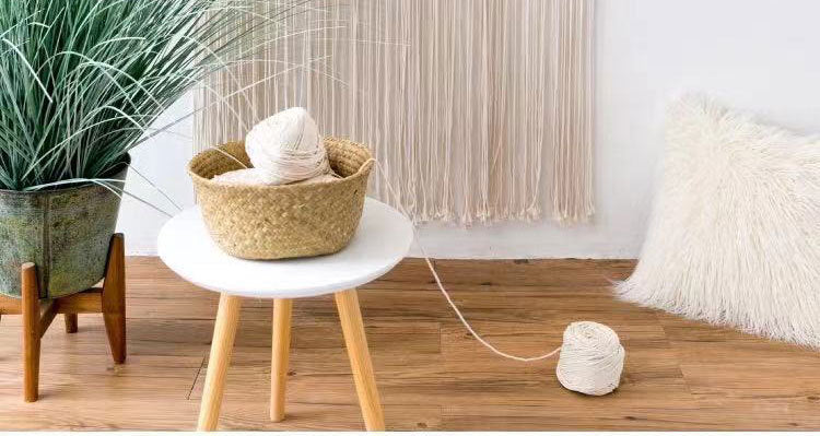 Artisanal Round Hoop Tapestry for Doorway/Partition