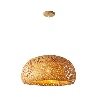 Rustic Rattan Basket Lamp Shade Chandelier