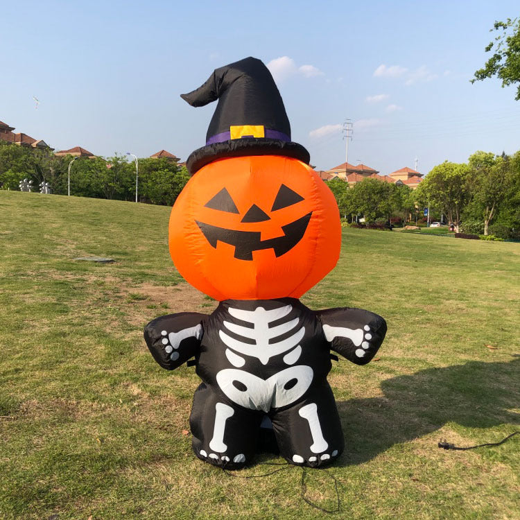 Pumpkin Head Halloween Decoration | Spooky Holiday Decor