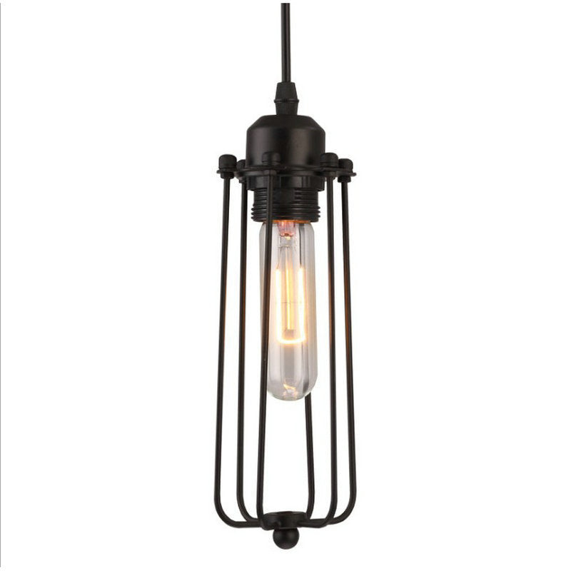 Vintage Industrial Black Iron Pendant Light