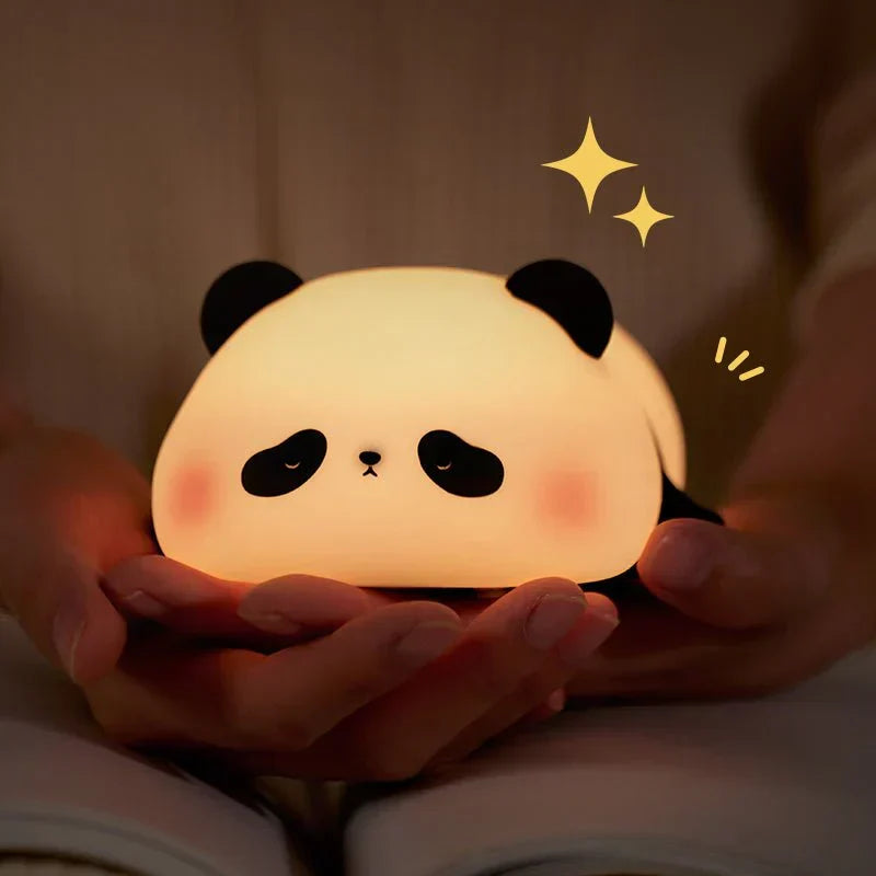 Cute Panda Night Light LED Squishy Tap Lamp Best