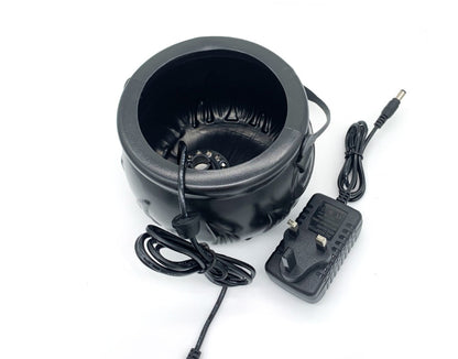 Halloween Witch Cauldron Smoke Machine | LED Color-Changing Humidifier Decor