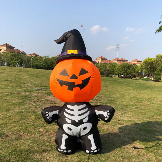 Pumpkin Head Halloween Decoration | Spooky Holiday Decor