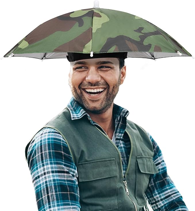 Folding Adjustable Umbrella Hat