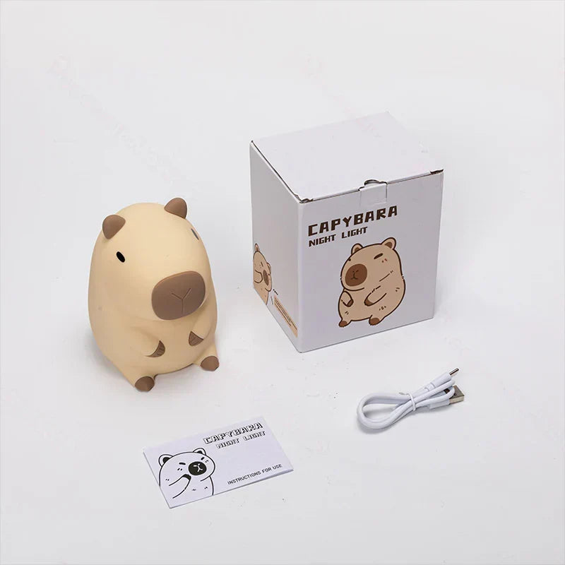 Capybara Squishy Night Light - Perfect Gift