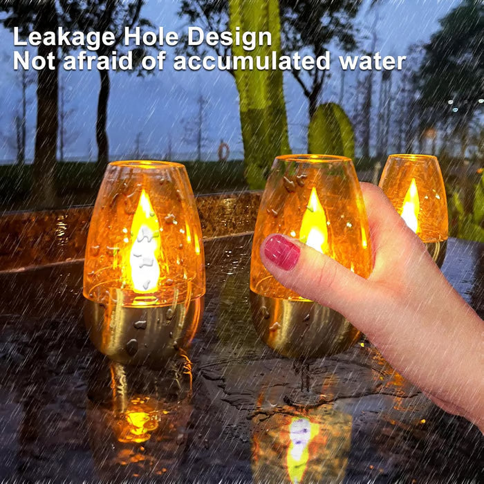Solar Power Tea Lights: Flameless Flicker LED Candles with Dusk to Dawn Sensor