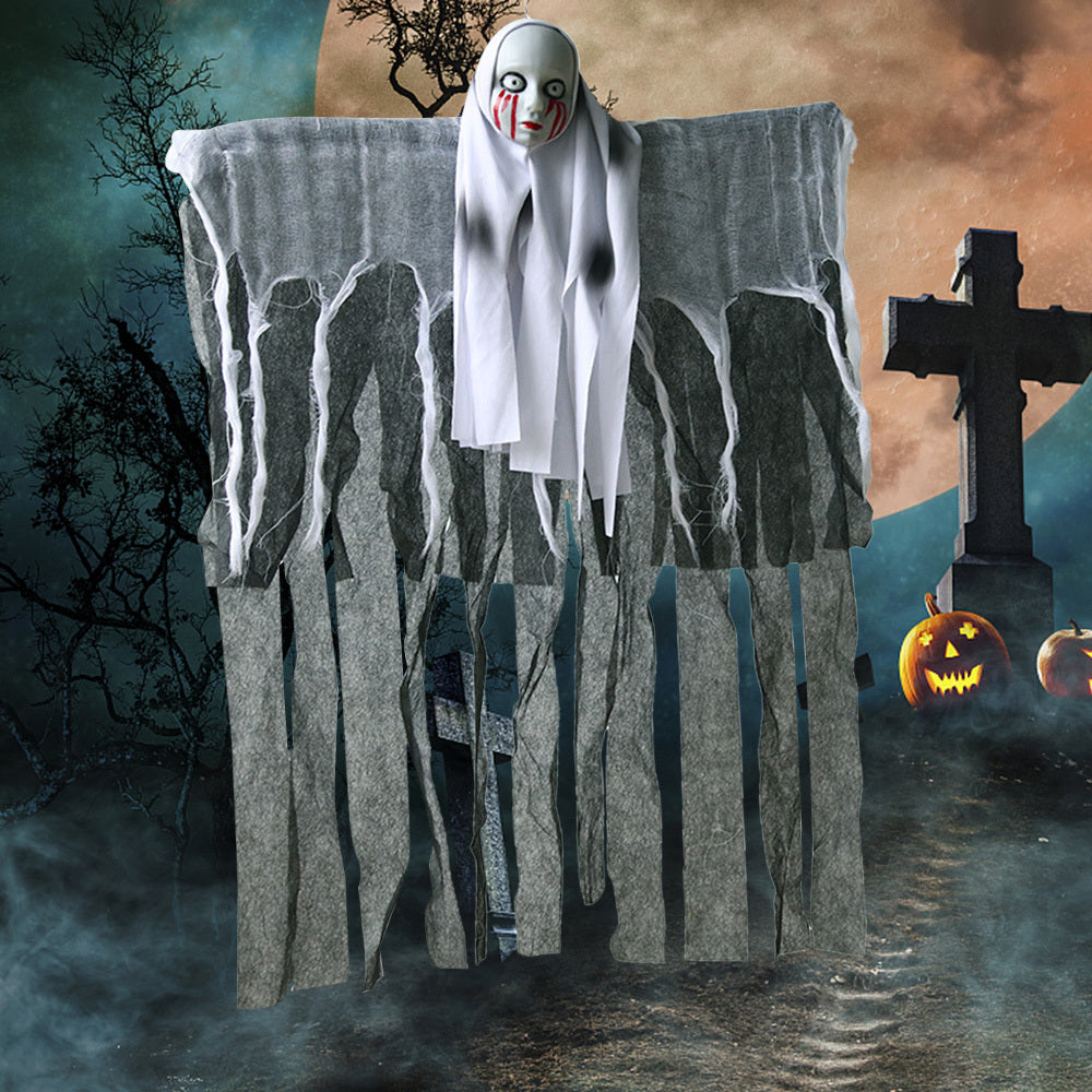 Halloween Skull Ghost Decoration | Haunted House Horror Hanging Prop