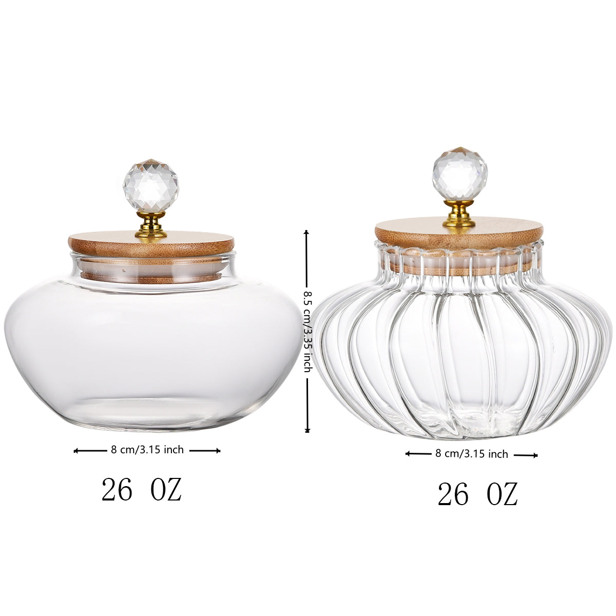 1 PCS High Borosilicate Stripe Sealed Jar, Kitchen Storage Jar, Coffee Can, Coffee Storage Container