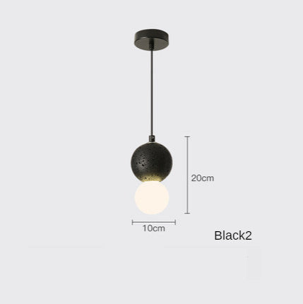Minimalist Terrazzo Finish Hanging Lamp Fixture