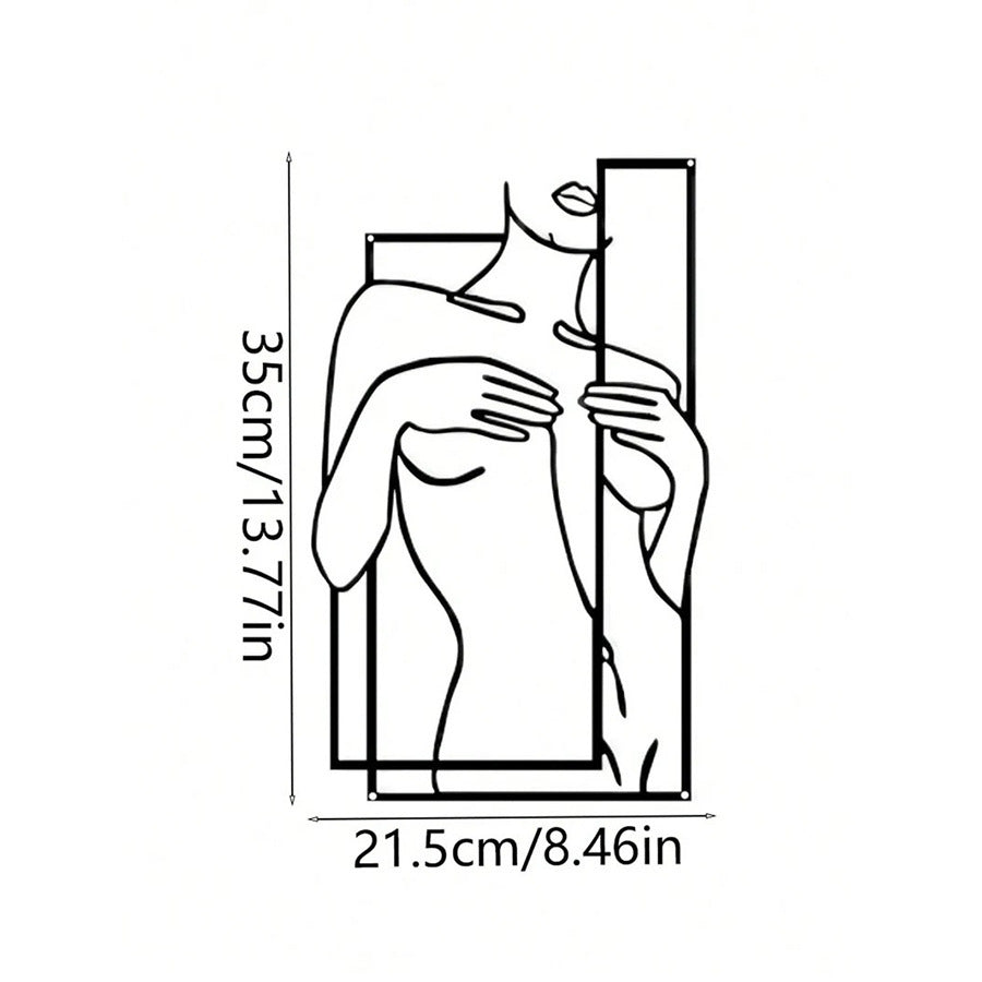 Aesthetic Female Body Line Silhouette Wall Art