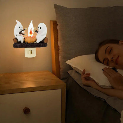 Halloween Ghost Campfire Night Light